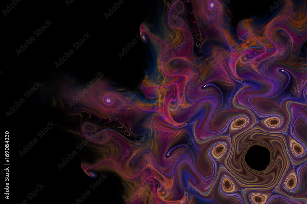 The fantasy worlds of fractals. The fantasy worlds of fractals.