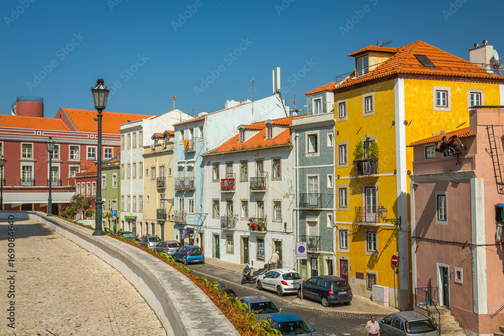 Typical Street in Lisbon, Portugal