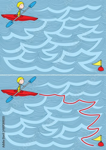 Easy kayak maze