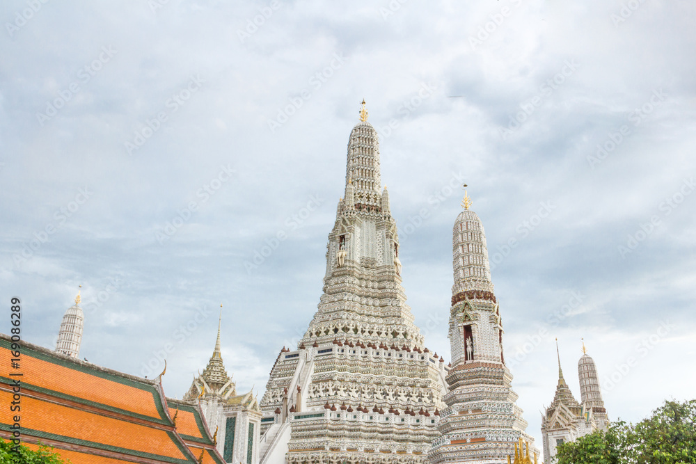 Wat Arun temple in Bangkok , Thailand 2017
