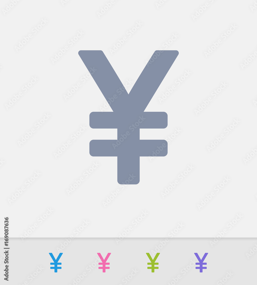 Obraz premium Yen Sign - Granite Icons. A professional, pixel-perfect icon designed on a 32x32 pixel grid and redesigned on a 16x16 pixel grid for very small sizes.