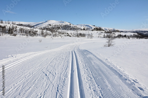 Ski slops cross country skiing