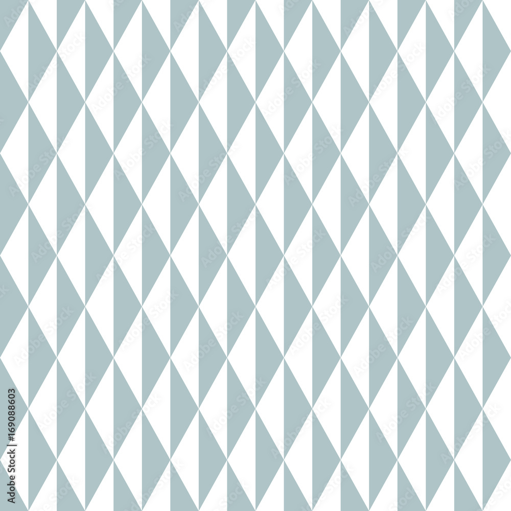 Geometric vector pattern with blue and white triangles. Geometric modern ornament. Seamless abstract background Geometric vector pattern with blue and white triangles. Geometric modern ornament. Seamless abstract background