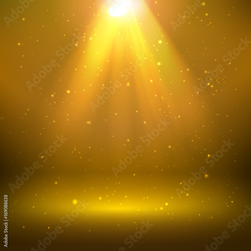 Obraz na płótnie shining light effect golden background w salonie