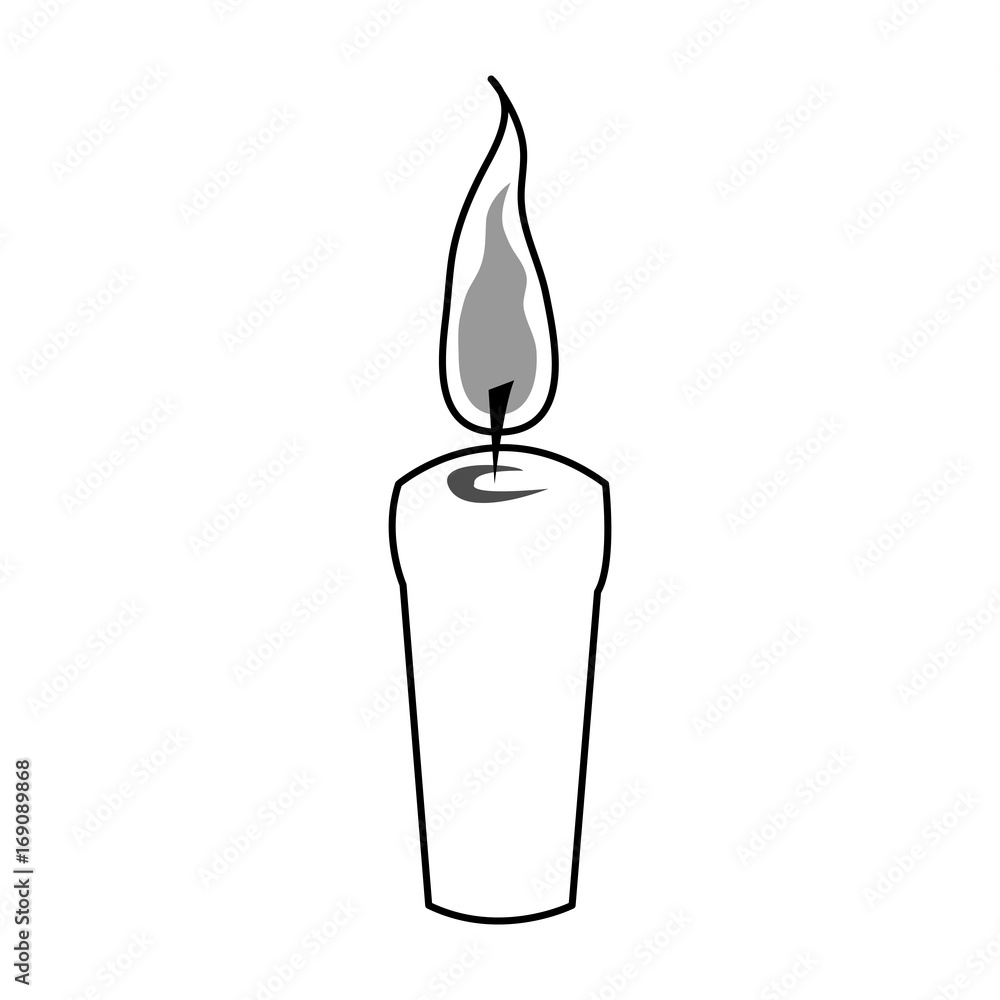 ornamental candle icon image vector illustration design ornamental candle icon image vector illustration design
