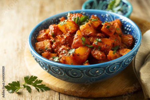 Vegetables in tomato sauce or Aloo gobi