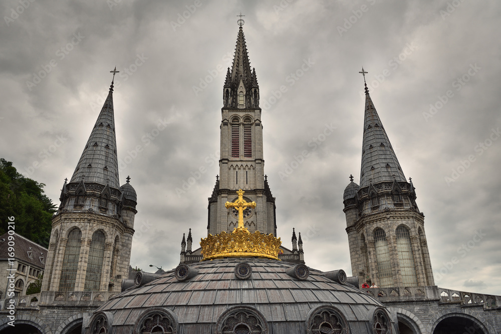 Wallfahrtsort Lourdes in Frankreich 