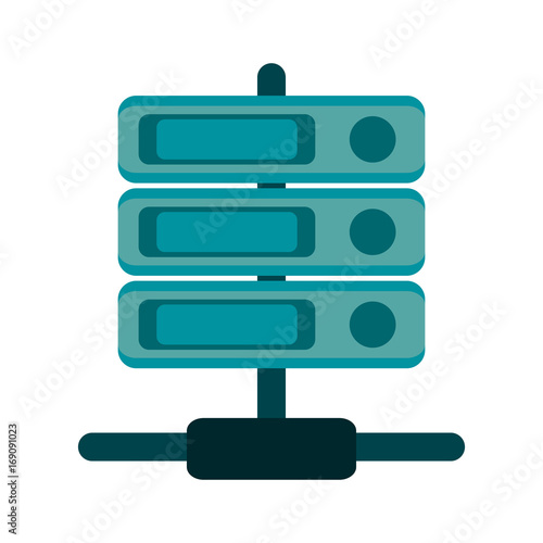 servers web hosting related icons icon image vector illustration design