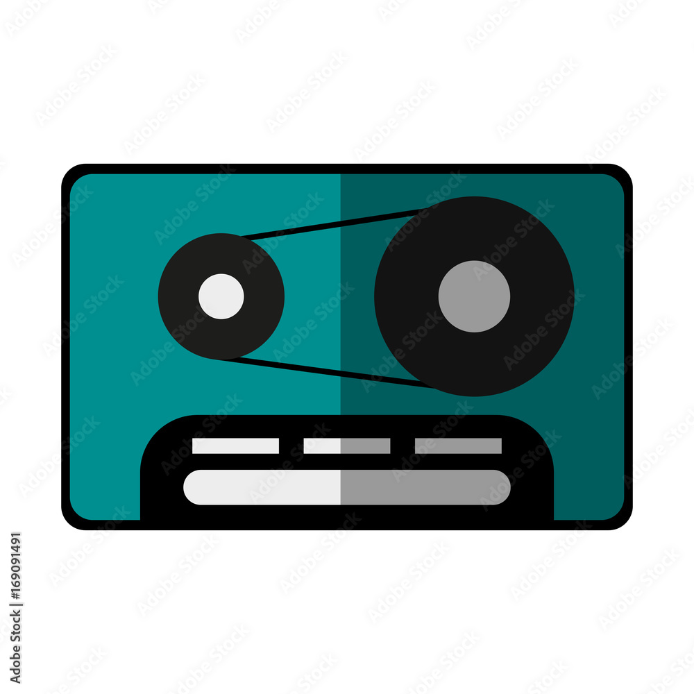 audio cassette icon image vector illustration design audio cassette icon image vector illustration design