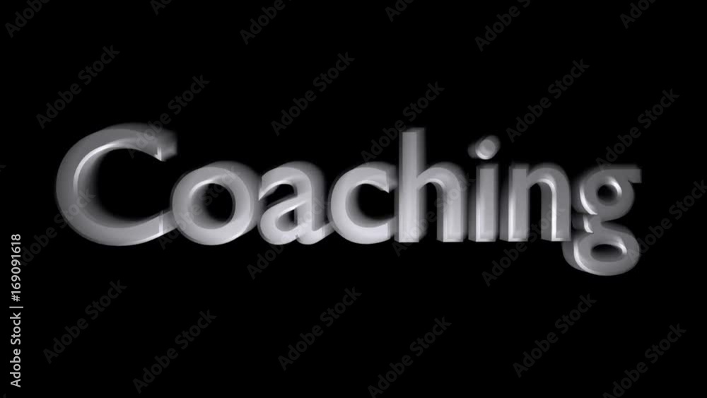 Strategy Coaching animation with streaking text and motion blur Strategy Coaching animation with streaking text and motion blur