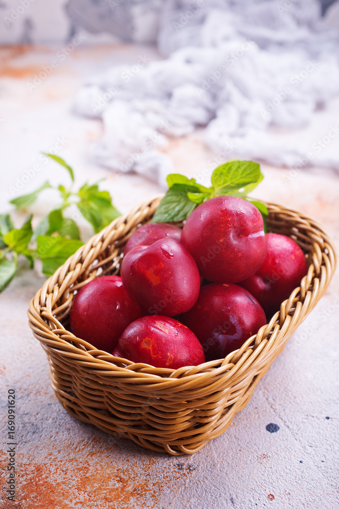 fresh plums fresh plums
