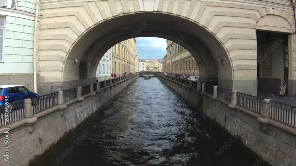 timelapse Russia St. Petersburg river channels ship ships summer timelapse Russia St. Petersburg river channels ship ships summer