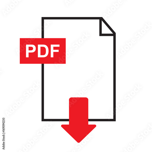 pdf icon isolated vector