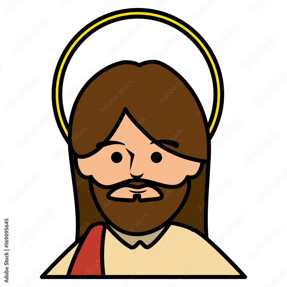 jesuscrist avatar character icon vector illustration design