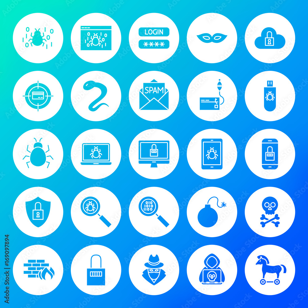 Hacker Circle Solid Icons Hacker Circle Solid Icons