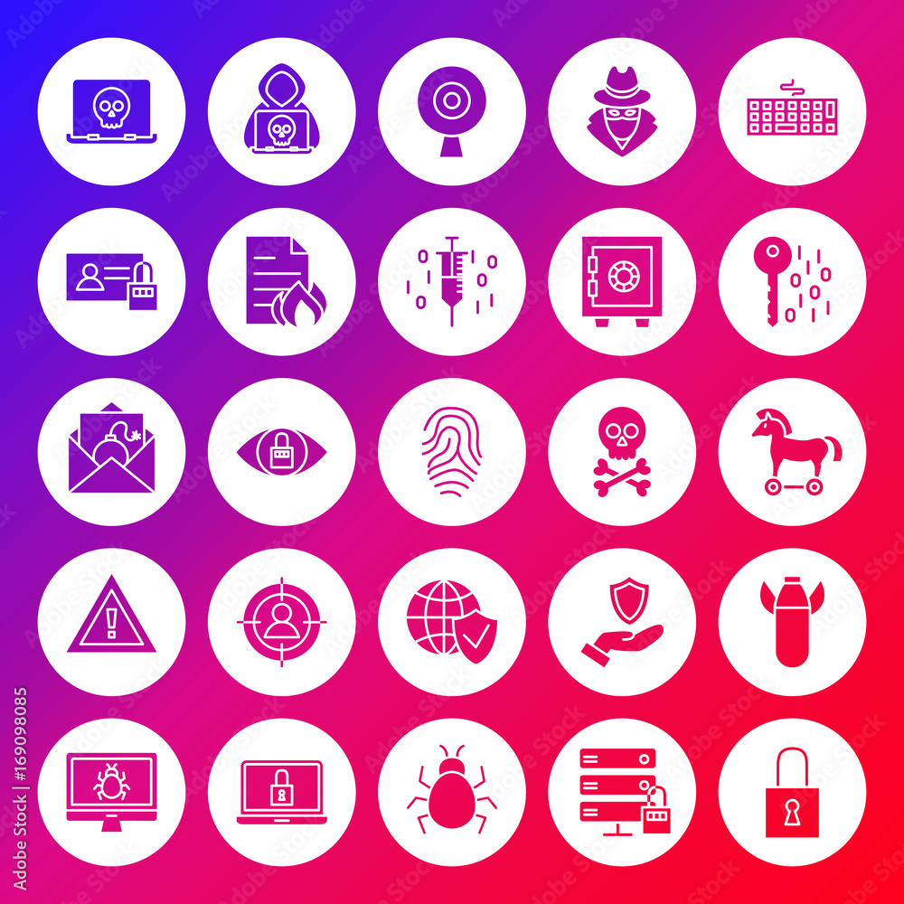 Internet Security Solid Circle Icons Internet Security Solid Circle Icons