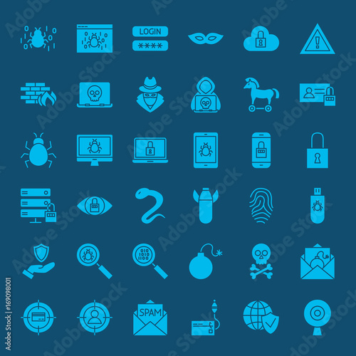 Hacker Solid Web Icons