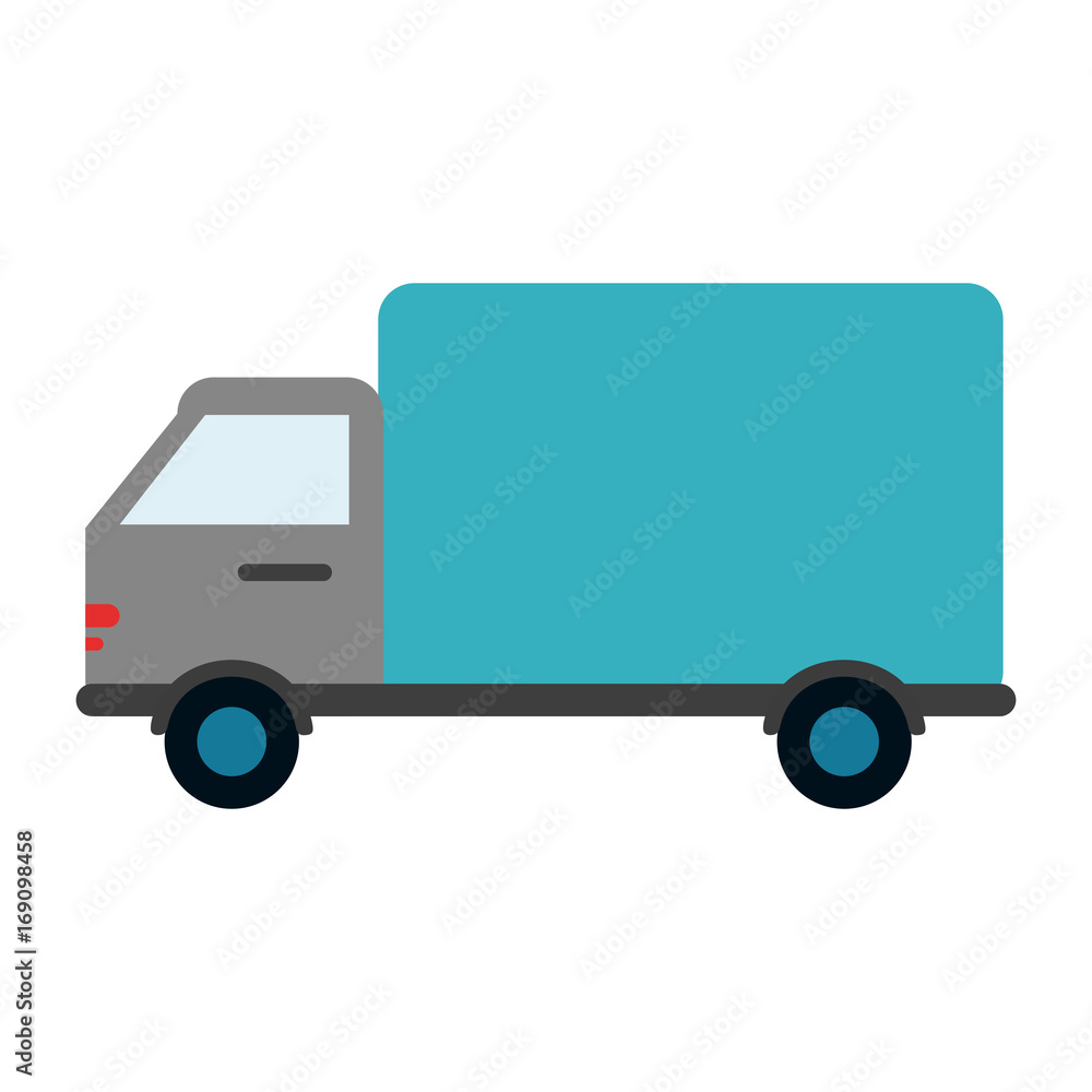 cargo truck icon image vector illustration design