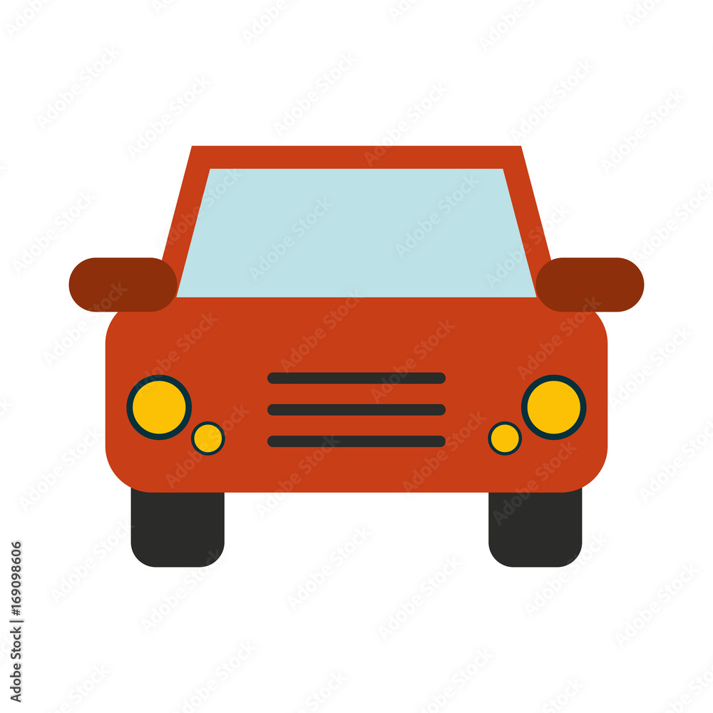 Obraz premium car frontview icon image vector illustration design