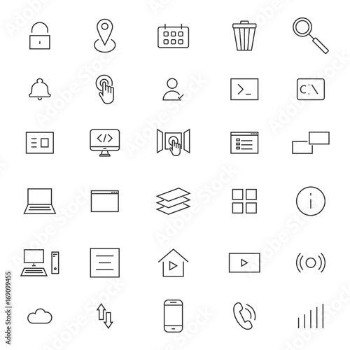 User Interface Line Icons © Alexander