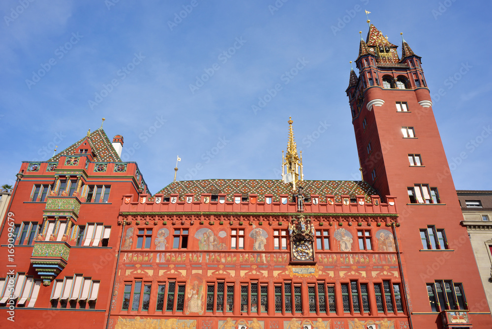 Obraz premium Baseler Rathaus Detail der Fassade
