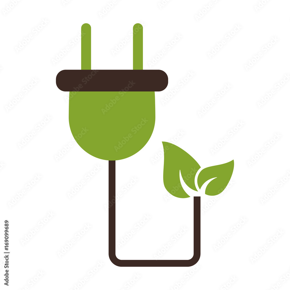 plug with cord eco freindly related icon image vector illustration design plug with cord eco freindly related icon image vector illustration design
