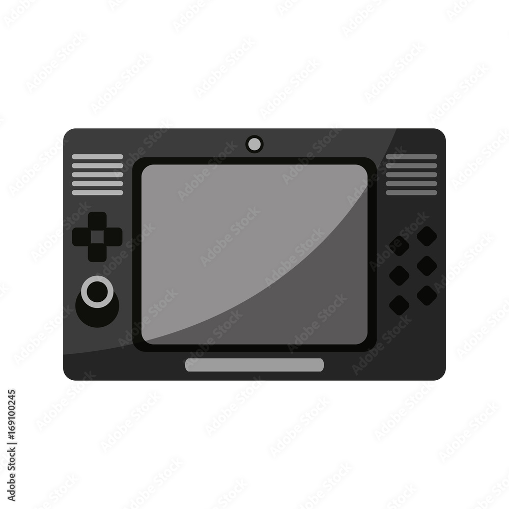 arcade screen with buttons and joystick videogames related icon image vector illustration design