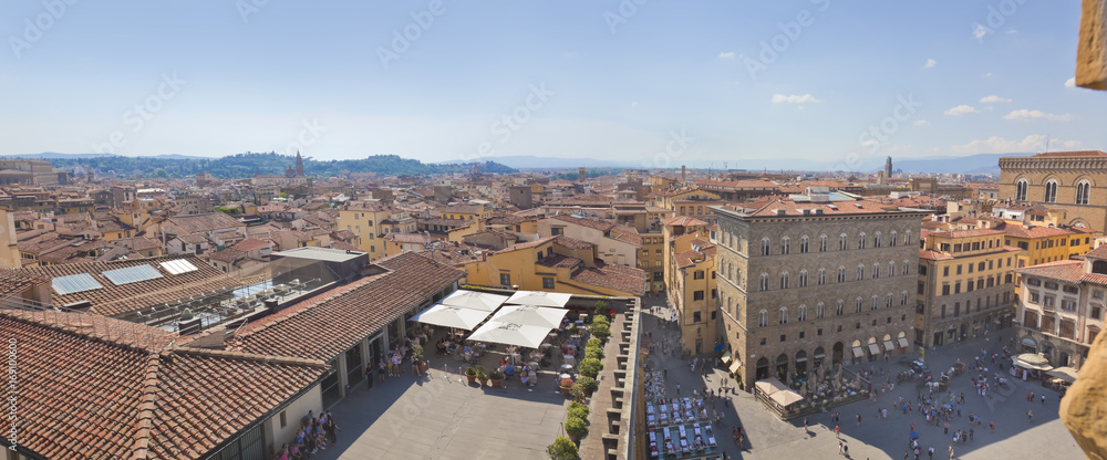 Toskana-Panorama, Florenz vom Palazzo Vecchio