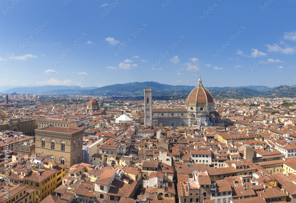Toskana-Panorama, Florenz, Dom Basilika Santa Maria del Fiore