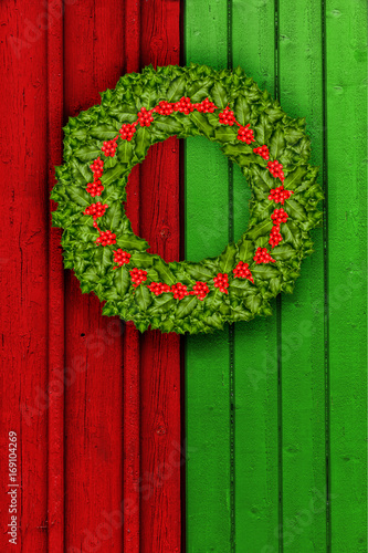 Rot Grüner Weihnachtshintergrund