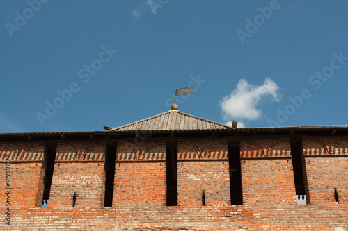 View Of Marinkin Tower Of Kremlin In Kolomna, Moscow Region Close Up. photo