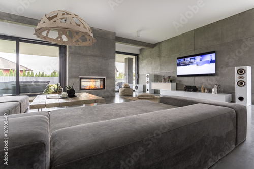 Bild auf Leinwand Home cinema in day room