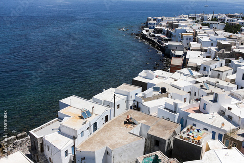 Top view of the city of Mandraki. Nisyros Island © akintevs