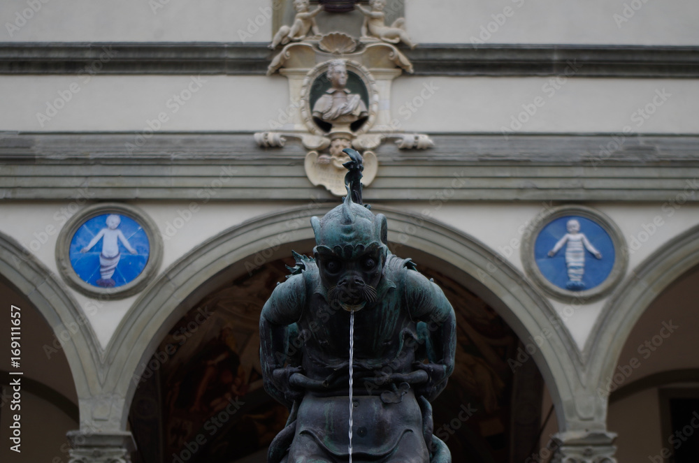 Fountain in Florence, Italy Fountain in Florence, Italy