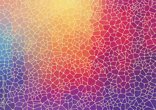 Flat colorful triangle geometric wallpaper