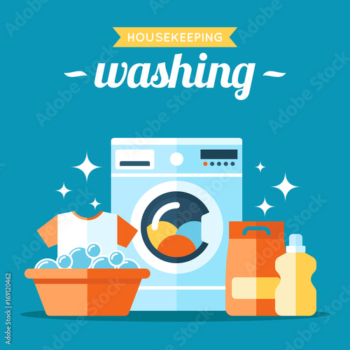 Washing illustration