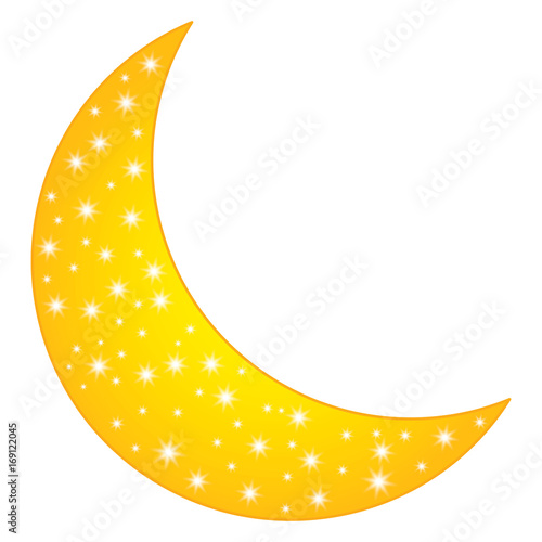 Vector Half Moon. Crescent Vector Illustration