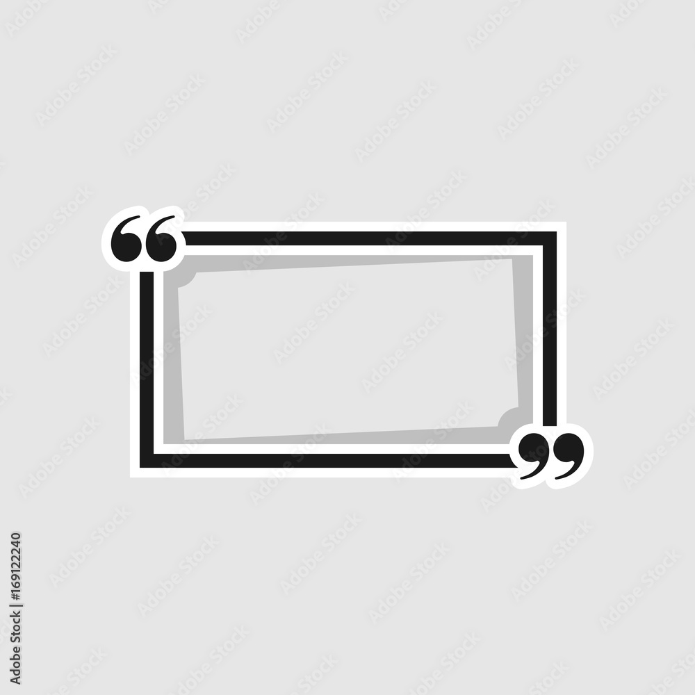 quote frames isolated on white background. Vector illustration. quote frames isolated on white background. Vector illustration.