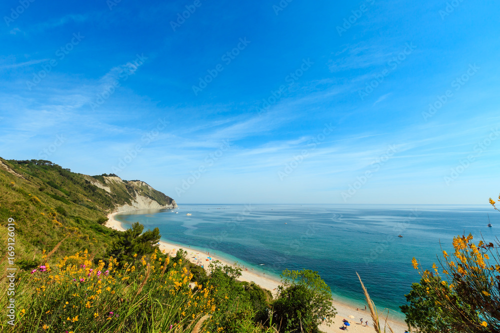 Summer Adriatic sea Mezzavalle beach