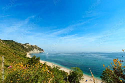 Summer Adriatic sea Mezzavalle beach photo