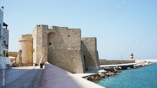 Obraz na plátně Charles V castle in Monopoli city, Apulia, Italy