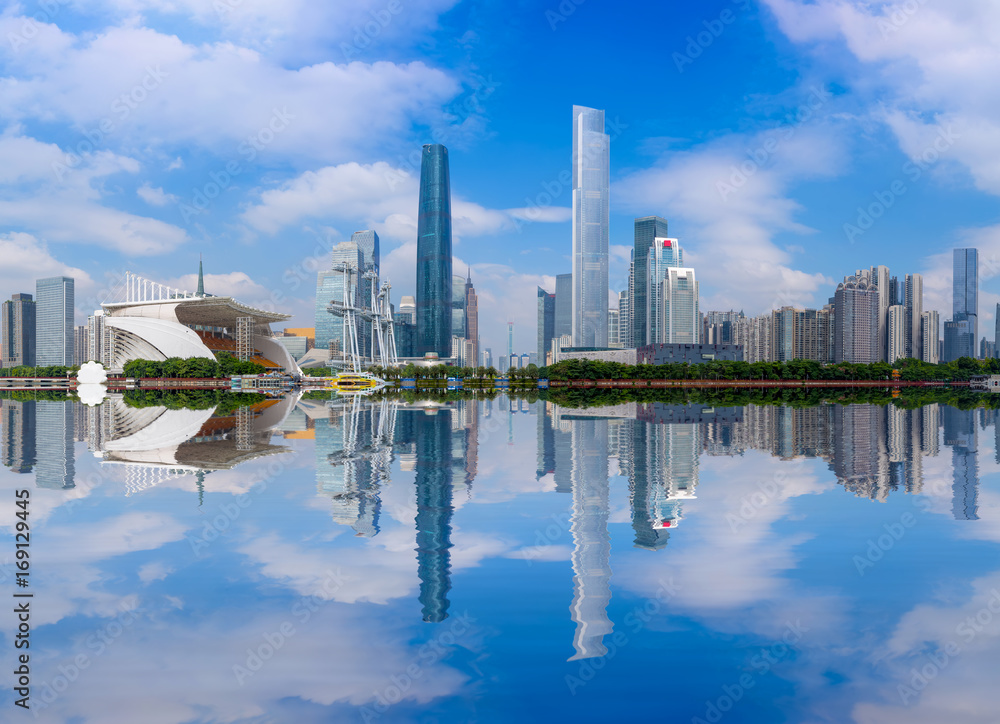Guangzhou architectural scenery and urban skyline Guangzhou architectural scenery and urban skyline