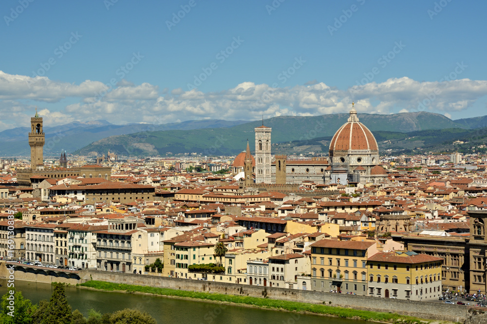 Beautiful city Florence in Tuscany