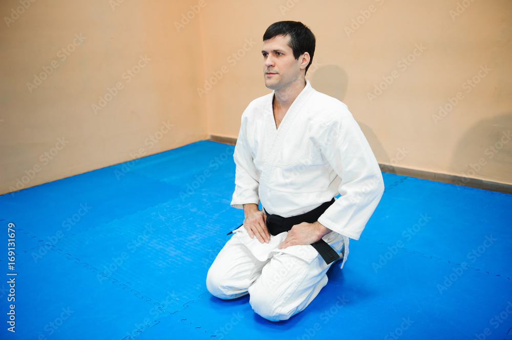 man practicing aikido man practicing aikido