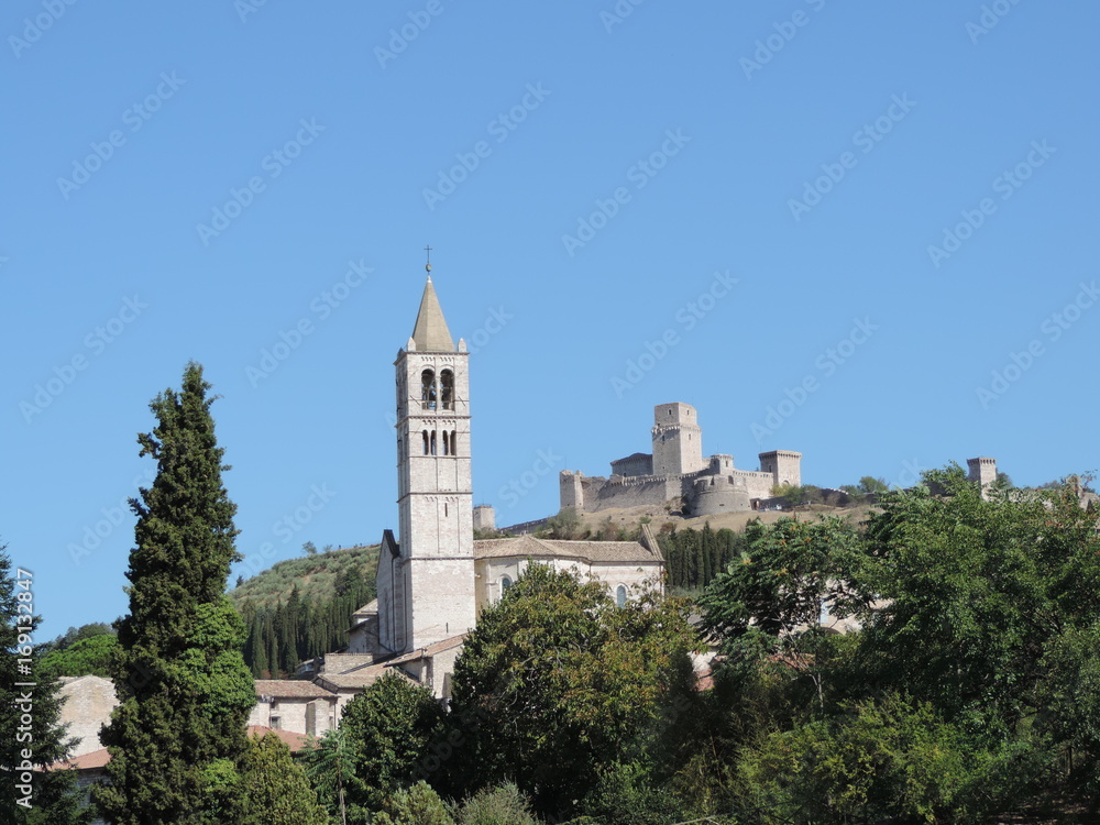 Campanile di Assisi, Umbria, Italia