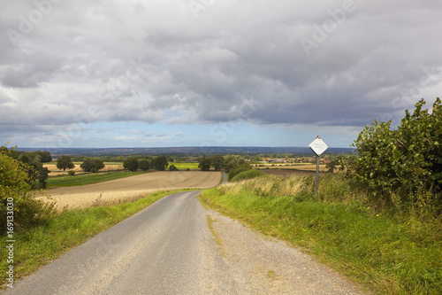 country road with passing place