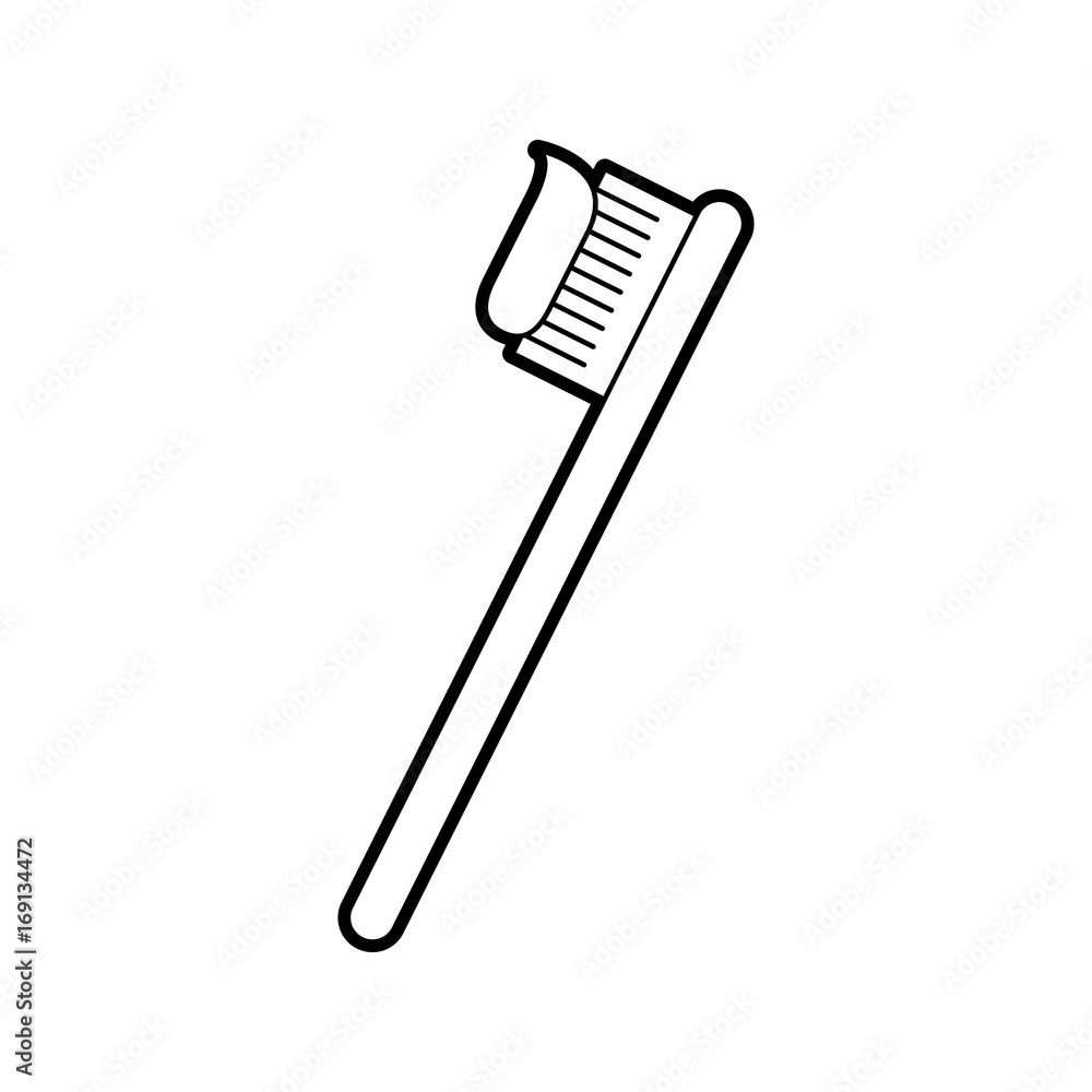 dental toothbrush isolated icon vector illustration design dental toothbrush isolated icon vector illustration design