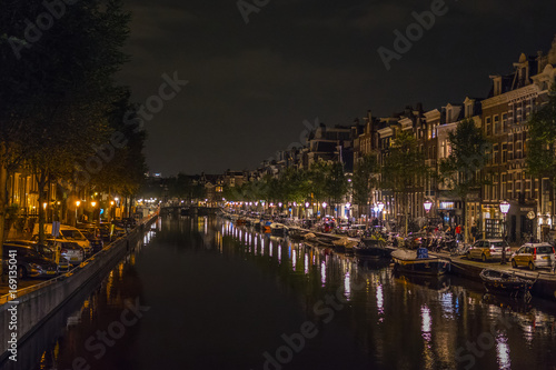 The canals of Amsterdam - beautiful at night