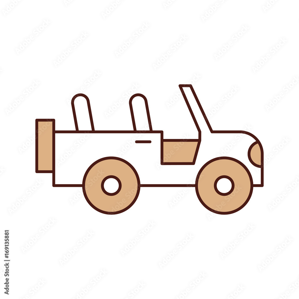 safari jeep isolated icon vector illustration design safari jeep isolated icon vector illustration design