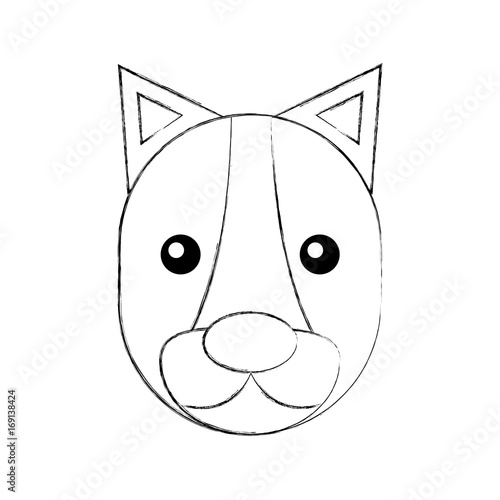 Wild lioness isolated icon vector illustration design